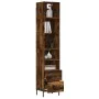 Smoked oak plywood sideboard 34.5x34x180 cm by , Sideboards - Ref: Foro24-3189778, Price: 99,47 €, Discount: %