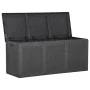 Caja de almacenaje para jardín 270 L PP ratán negra de , Cajas de almacenaje para exteriores - Ref: Foro24-151229, Precio: 11...