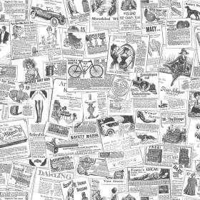 Homestyle Black and White Wallpaper Papers by , Painted paper - Ref: Foro24-434253, Price: 34,41 €, Discount: %