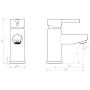 SCHÜTTE Grifo mezclador de lavabo UNICORN cromado de , Grifos - Ref: Foro24-438679, Precio: 61,14 €, Descuento: %