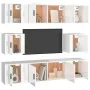 Set de muebles de TV 7 pzas madera contrachapada blanco brillo de , Muebles TV - Ref: Foro24-3188664, Precio: 280,32 €, Descu...