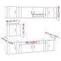 Set de muebles de TV 7 pzas madera contrachapada blanco brillo de , Muebles TV - Ref: Foro24-3188664, Precio: 280,32 €, Descu...