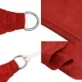 Toldo de vela rojo HDPE 160 g/m² 7x7 m de , Sombrillas - Ref: Foro24-311610, Precio: 101,62 €, Descuento: %