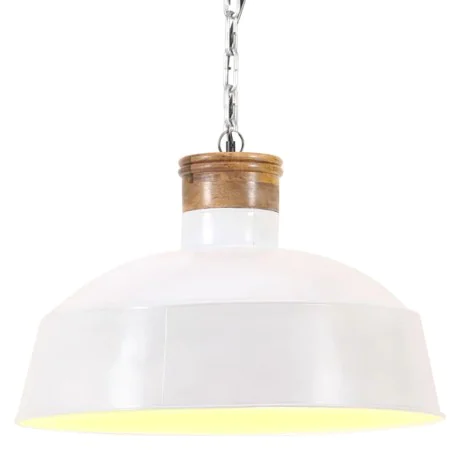 Lámpara colgante industrial 32 cm blanca E27 de , Lámparas - Ref: Foro24-320834, Precio: 54,06 €, Descuento: %