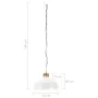 Lámpara colgante industrial 32 cm blanca E27 de , Lámparas - Ref: Foro24-320834, Precio: 54,06 €, Descuento: %