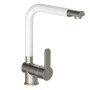 SCHÜTTE Mezclador de fregadero caño alto RIO acero inox blanco mate de , Grifos - Ref: Foro24-435061, Precio: 90,59 €, Descue...