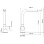 SCHÜTTE Mezclador de fregadero caño alto RIO acero inox blanco mate de , Grifos - Ref: Foro24-435061, Precio: 90,59 €, Descue...