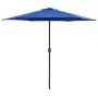 Sombrilla de jardín con palo de aluminio azul azure 270x246 cm de , Sombrillas - Ref: Foro24-47351, Precio: 60,46 €, Descuent...