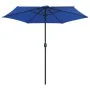 Sombrilla de jardín con palo de aluminio azul azure 270x246 cm de , Sombrillas - Ref: Foro24-47351, Precio: 60,46 €, Descuent...