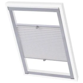 Persiana plisada blanca UK08 de , Persianas y estores - Ref: Foro24-133535, Precio: 55,62 €, Descuento: %