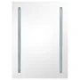 Armario de baño con espejo LED blanco brillante 50x13x70 cm de vidaXL, Tocadores de baño - Ref: Foro24-326501, Precio: 143,88...