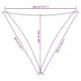 Toldo de vela triangular tela Oxford marrón 3x3x3 m de , Sombrillas - Ref: Foro24-135830, Precio: 26,05 €, Descuento: %