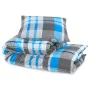 Juego de funda nórdica algodón azul y gris 200x220 cm de , Fundas de nórdico - Ref: Foro24-136073, Precio: 22,40 €, Descuento: %