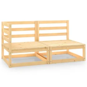 2-piece solid pine wood garden furniture set by , Modular outdoor sofas - Ref: Foro24-805690, Price: 126,94 €, Discount: %