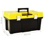 Caja de herramientas de plástico amarillo 595x337x316 mm de , Cajas de herramientas - Ref: Foro24-146270, Precio: 51,26 €, De...