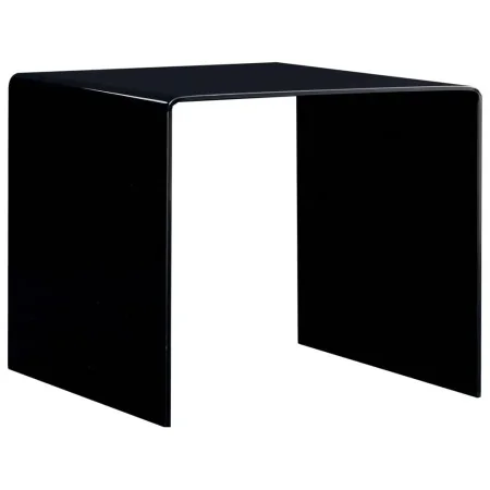 Mesa de centro de vidrio templado negro 50x50x45 cm de , Mesas de centro - Ref: Foro24-284723, Precio: 156,38 €, Descuento: %