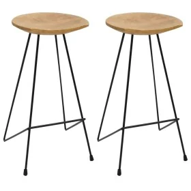 Taburetes de cocina 2 unidades madera maciza de teca de , Taburetes de cocina - Ref: Foro24-285203, Precio: 189,20 €, Descuen...