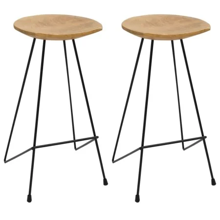 Küchenhocker 2 Stück Massivholz Teakholz von , Küchenhocker - Ref: Foro24-285203, Preis: 189,20 €, Rabatt: %