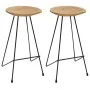 Küchenhocker 2 Stück Massivholz Teakholz von , Küchenhocker - Ref: Foro24-285203, Preis: 189,20 €, Rabatt: %