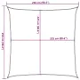 Toldo de vela HDPE verde claro 160 g/m² 2,5x2,5 m de , Sombrillas - Ref: Foro24-311273, Precio: 23,62 €, Descuento: %