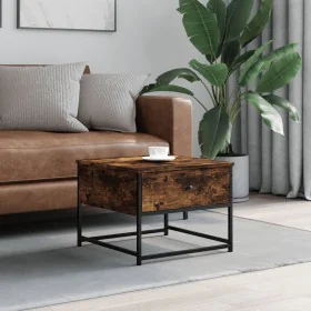 Smoked oak plywood coffee table 51x51x40 cm by , Coffee table - Ref: Foro24-833977, Price: 42,16 €, Discount: %
