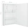 Armario de baño con espejo LED blanco brillante 50x13x70 cm de vidaXL, Tocadores de baño - Ref: Foro24-326501, Precio: 143,88...