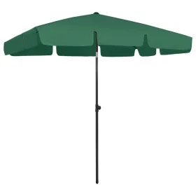 Green beach umbrella 200x125 cm by , Umbrellas - Ref: Foro24-314728, Price: 39,23 €, Discount: %