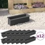 Jardineras para europalés 12 uds PP gris 36x13,5x9,5 cm de , Maceteros y jardineras - Ref: Foro24-318302, Precio: 49,61 €, De...