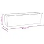 Jardineras para europalés 12 uds PP gris 36x13,5x9,5 cm de , Maceteros y jardineras - Ref: Foro24-318302, Precio: 49,61 €, De...