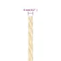 Cuerda 100% sisal 6 mm 50 m de , Sogas y cuerdas metálicas - Ref: Foro24-155013, Precio: 28,04 €, Descuento: %
