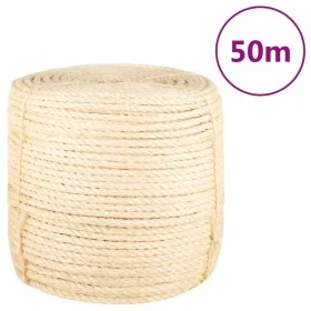 Cuerda 100% sisal 8 mm 50 m de , Sogas y cuerdas metálicas - Ref: Foro24-155018, Precio: 36,86 €, Descuento: %