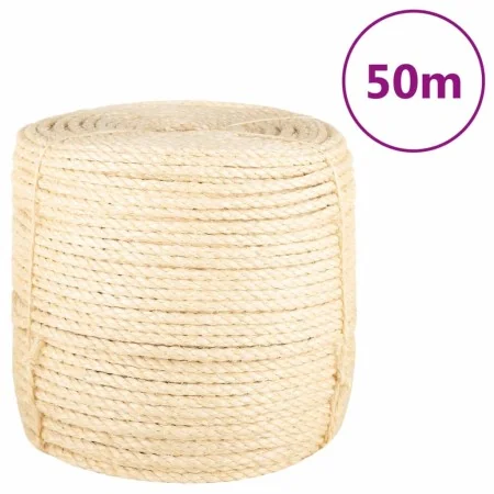 Cuerda 100% sisal 8 mm 50 m de , Sogas y cuerdas metálicas - Ref: Foro24-155018, Precio: 36,86 €, Descuento: %