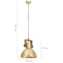Lámpara colgante industrial redonda 25 W latón 30 cm E27 de , Lámparas - Ref: Foro24-320533, Precio: 57,54 €, Descuento: %