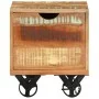 Mesa auxiliar de madera maciza reciclada 40x40x45 cm de , Mesas auxiliares - Ref: Foro24-328410, Precio: 114,02 €, Descuento: %