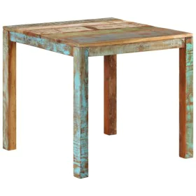 Mesa de comedor de madera maciza reciclada 82x80x76 cm de , Mesas de cocina y de comedor - Ref: Foro24-337267, Precio: 188,24...