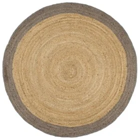 Handmade jute rug with gray border 210 cm by , Rugs - Ref: Foro24-343603, Price: 122,80 €, Discount: %