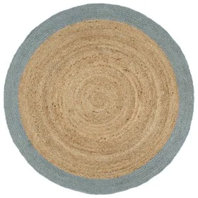 Alfombra hecha a mano de yute con borde verde oliva 180 cm de , Alfombras - Ref: Foro24-343608, Precio: 92,64 €, Descuento: %