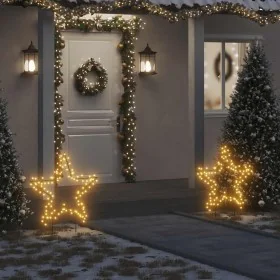 Estrella de luz decorativa Navidad con estacas 115 LED 85 cm de , Luces de Navidad - Ref: Foro24-357715, Precio: 43,52 €, Des...