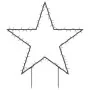 Estrella de luz decorativa Navidad con estacas 115 LED 85 cm de , Luces de Navidad - Ref: Foro24-357715, Precio: 43,52 €, Des...