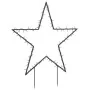 Estrella de luz decorativa Navidad con estacas 115 LED 85 cm de , Luces de Navidad - Ref: Foro24-357715, Precio: 43,52 €, Des...