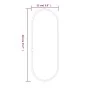 Espejo de pared ovalado dorado 40x15 cm de , Espejos - Ref: Foro24-348195, Precio: 21,79 €, Descuento: %