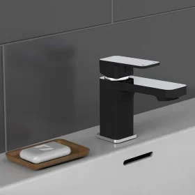 SCHÜTTE MADAGASCAR basin mixer tap in chrome and matte black by , Faucets - Ref: Foro24-434555, Price: 97,94 €, Discount: %