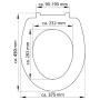 SCHÜTTE Soft-close quick-release toilet seat ANTHRACITE thermoset by , Toilet and bidet seats - Ref: Foro24-435096, Price: 40...
