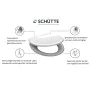 SCHÜTTE Soft-close quick-release toilet seat ANTHRACITE thermoset by , Toilet and bidet seats - Ref: Foro24-435096, Price: 40...