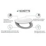 SCHÜTTE Toilettensitz mit Soft-Close-Funktion und Schnellverschluss in ANTHRAZIT aus Duroplast von , Toiletten- und Bidetsitz...