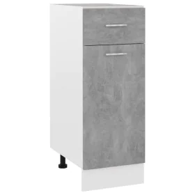 Armario bajo cajón madera ingeniería gris hormigón 30x46x81,5cm de , Armarios de cocina - Ref: Foro24-801208, Precio: 80,45 €...