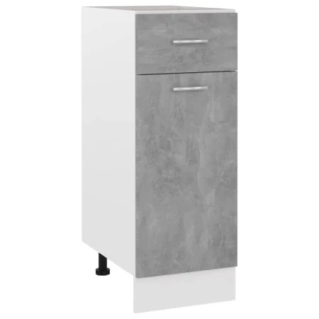 Armario bajo cajón madera ingeniería gris hormigón 30x46x81,5cm de , Armarios de cocina - Ref: Foro24-801208, Precio: 80,45 €...