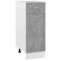 Armario bajo cajón madera ingeniería gris hormigón 30x46x81,5cm de , Armarios de cocina - Ref: Foro24-801208, Precio: 80,45 €...