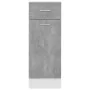 Armario bajo cajón madera ingeniería gris hormigón 30x46x81,5cm de , Armarios de cocina - Ref: Foro24-801208, Precio: 80,45 €...