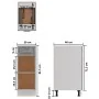 Armario bajo cajón madera ingeniería gris hormigón 30x46x81,5cm de , Armarios de cocina - Ref: Foro24-801208, Precio: 80,45 €...